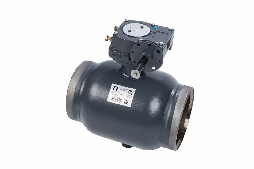 Ридан RJIP Premium 065N0172GR — Кран шаровой WW DN350 PN25 GF (приварной, под привод, стандартный проход) Ду 350 мм