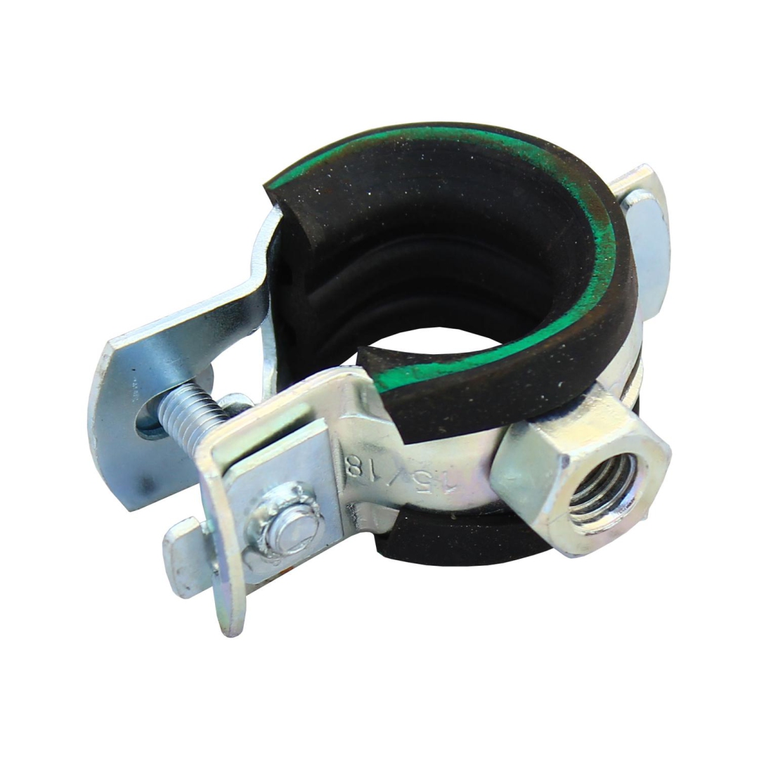 Хомут крепежный сталь оц с резиновой прокладкой Дн 23-27 (3/4") М8 б/к Optimal Junior Mupro 136103 013-0555