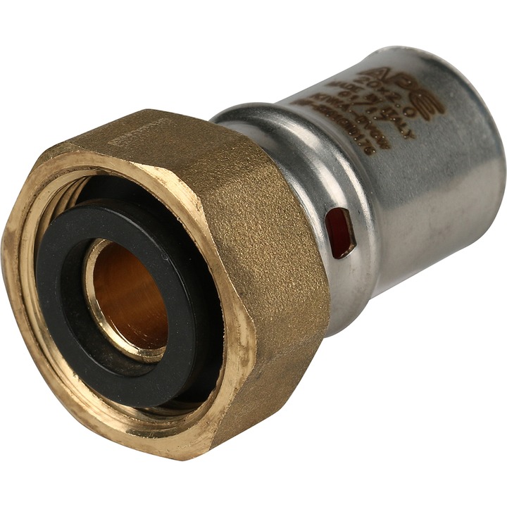 STOUT Переходник с накидной гайкой 3/4"х20 для металлопластиковых труб прессовой SPM-0002-102020