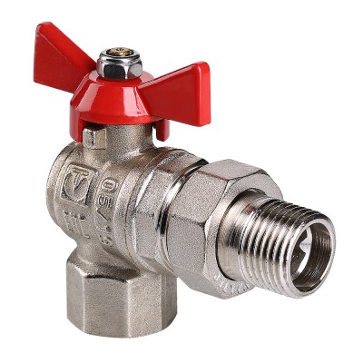 Кран шаровой VALTEC BASE угловой с полусгоном VT.228.N.04