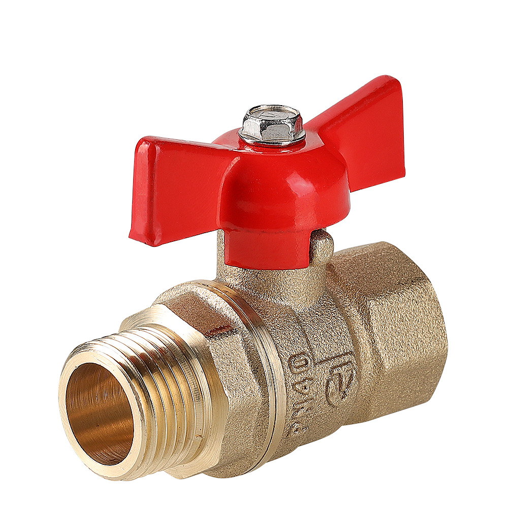 Кран шаровой «СТАНДАРТ» PN40 с ручкой-бабочкой и внутренней–наружной резьбой VALTEC VT.123.GN.05