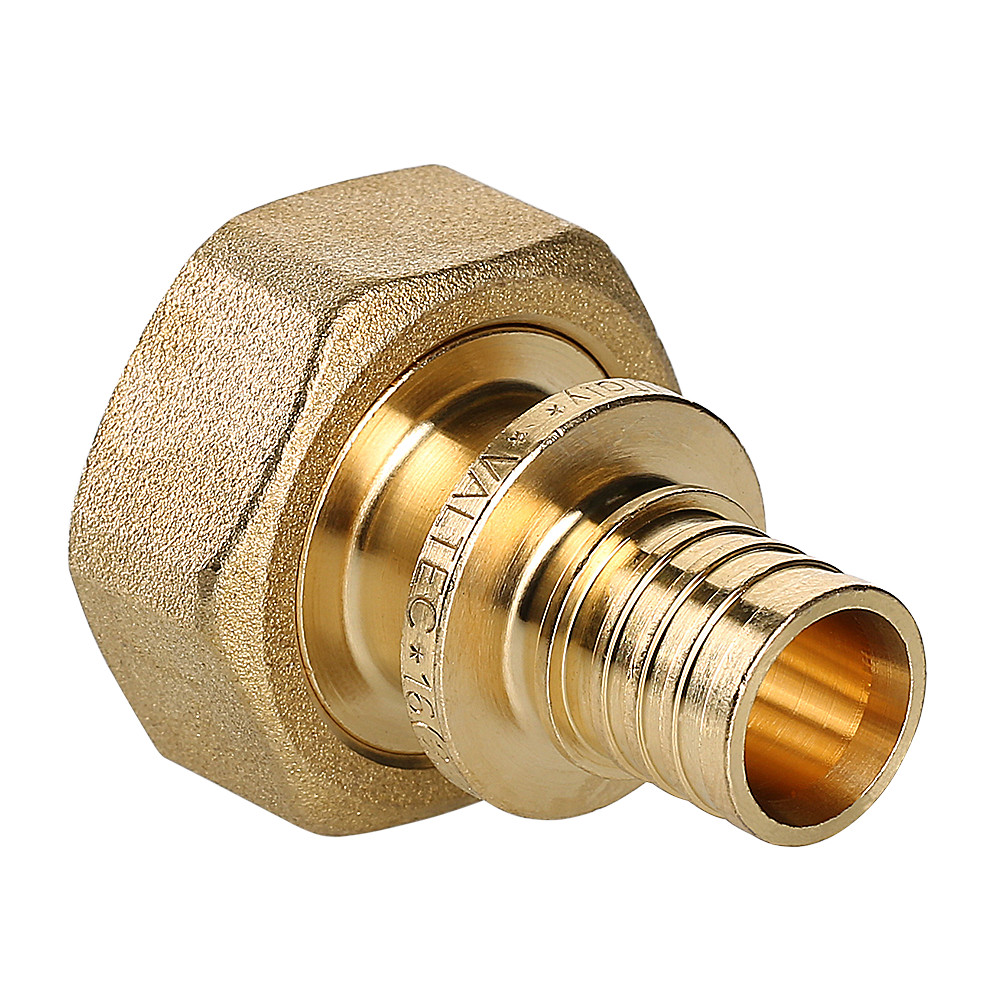 Фитинг аксиальный универсальный – фитинг надвижной с накидной гайкой под «евроконус» VALTEC VTm.422.EBG.001605