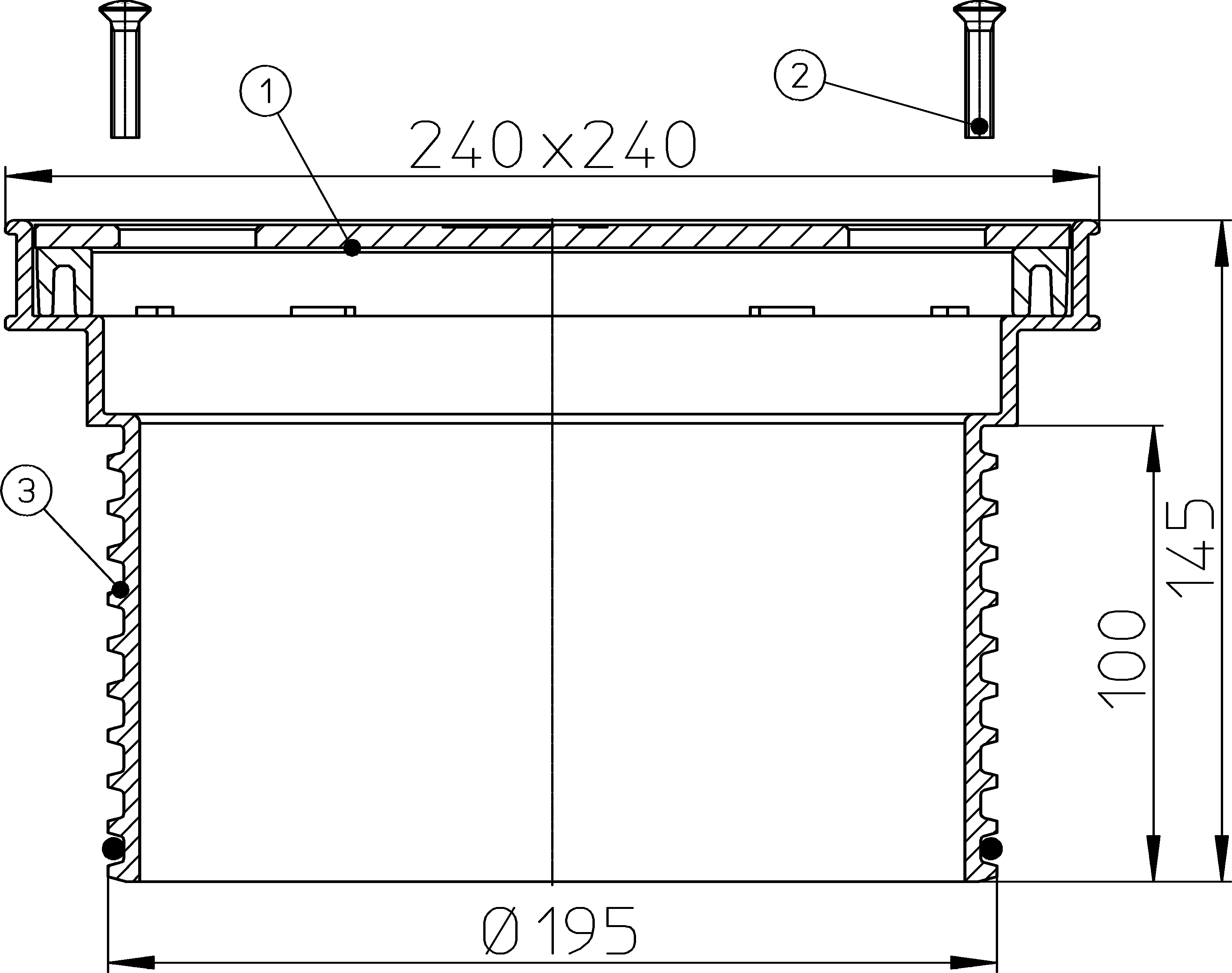 Надставной элемент HL622S