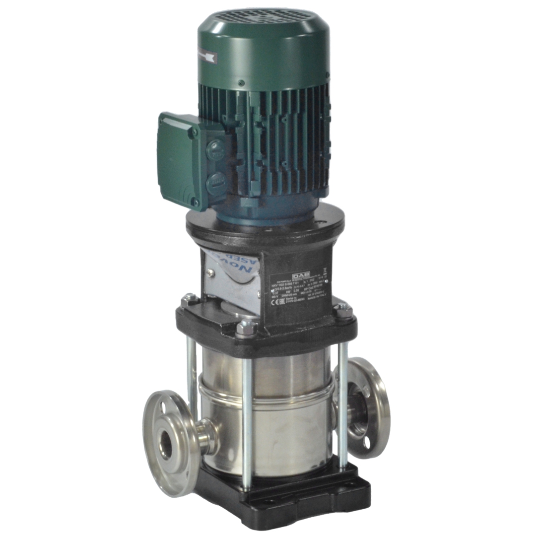 Насос многоступенчатый вертикальный NKV 1/3 S 003 T E1 230-400/50T IE2 PN25 3х220-240/380-415В/50 Гц DAB 60206511 215-1668