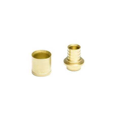 Заглушка для PE-X латунь Дн 16 с гильзами SL Rehau 11372081004 Ду 16 мм