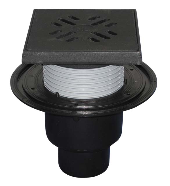 HL 310NG.2 Трап с вертикальным выпуском DN50/75/110 c чугунной решеткой (1,5 т) Ду DN50/75/110 мм