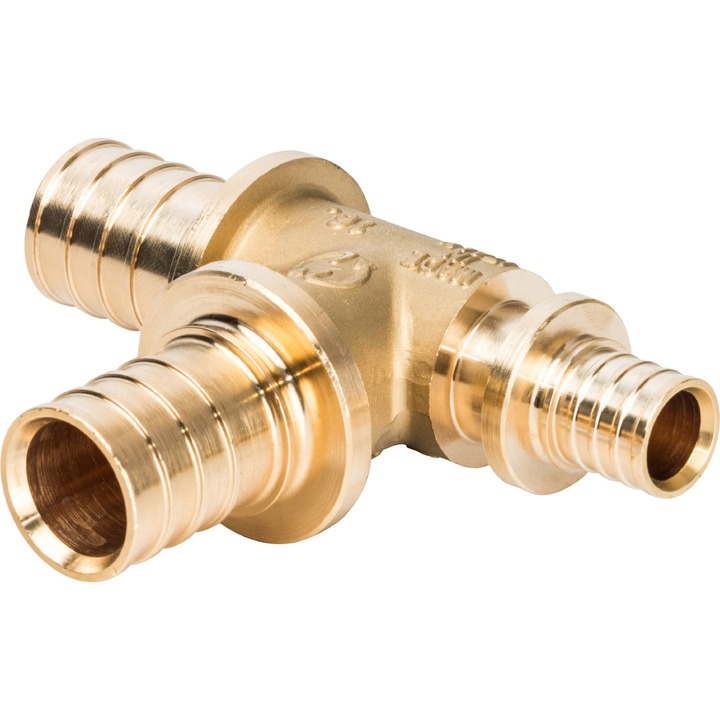 STOUT Тройник переходной 25x25x16 для труб из сшитого полиэтилена аксиальный SPX-0001-001622