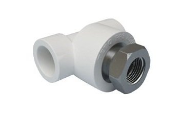 Тройники PPRC комбинированные с накидной гайкой