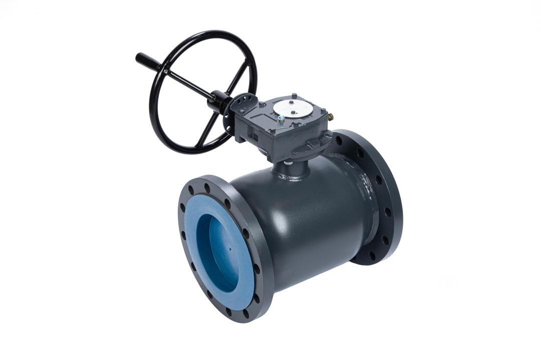 Ридан RJIP Premium 065N0381GR — Кран шаровой FF DN500 PN25 WG (фланцевый, с редуктором, стандартный проход) Ду 500 мм