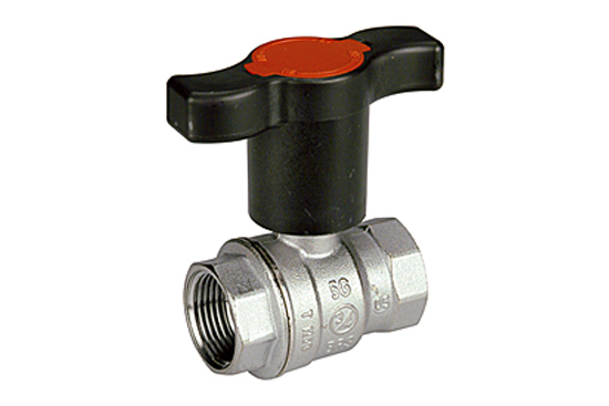 Кран шаровой латунь хром R851TH Ду 50 Ру28 ВР полнопроходной с Т-рукояткой удлиненная ручка Giacomini R851TX008 Ду 50 мм