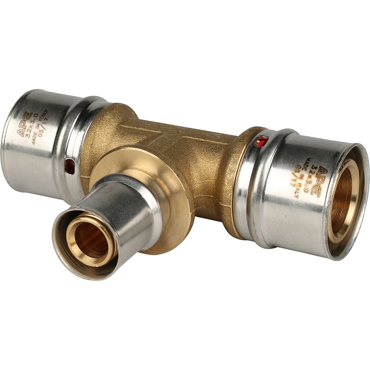 STOUT Тройник переходной 32х20х32 для металлопластиковых труб прессовой SPM-0001-053230