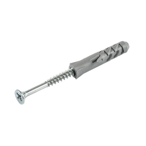 Шуруп крестообразный шлиц D6х60/10х50 с дюбелем 013-0056