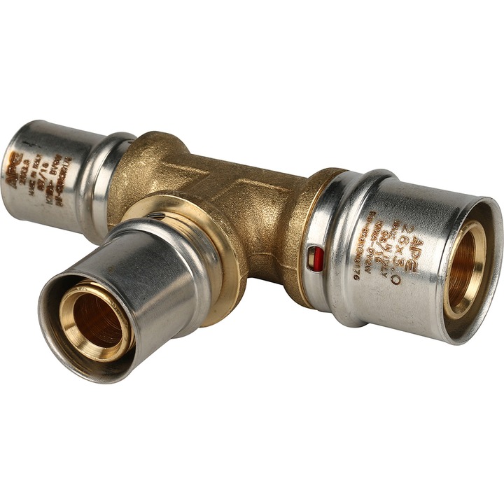 STOUT Тройник переходной 26х20х20 для металлопластиковых труб прессовой SPM-0001-052630