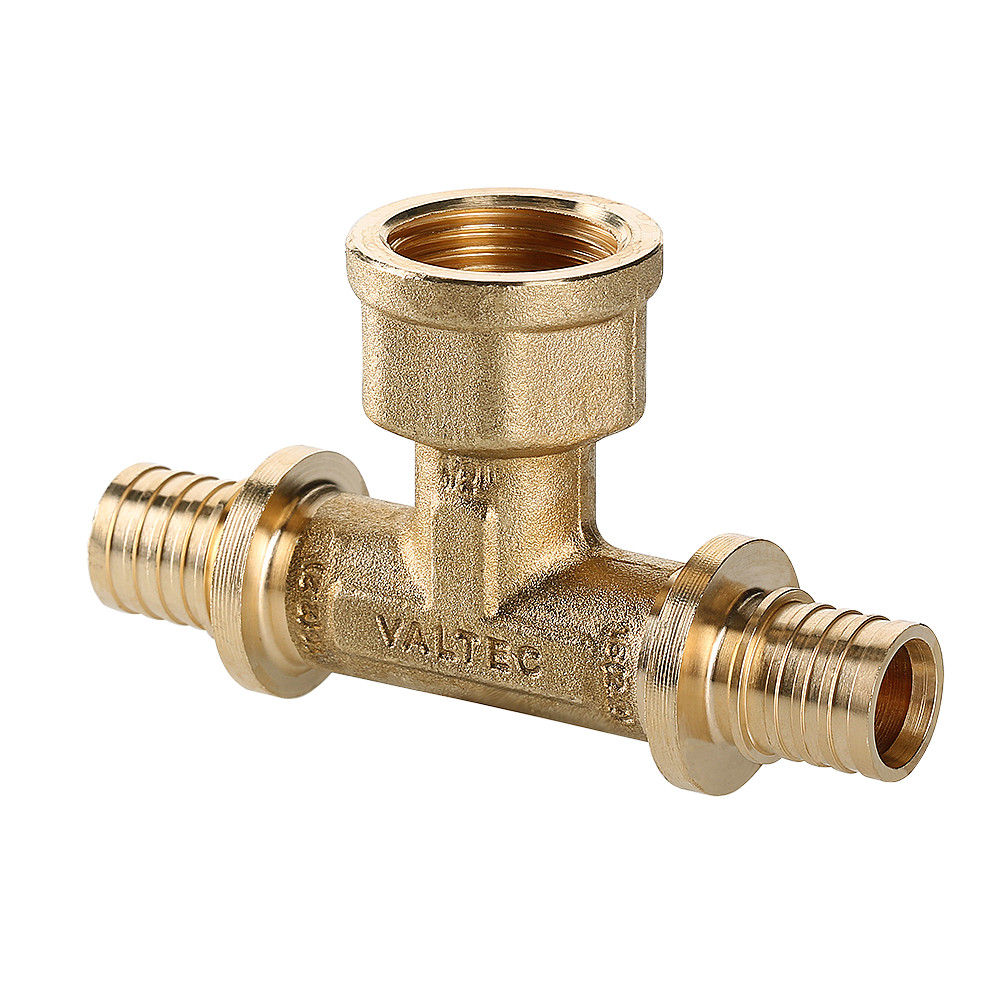 Фитинг аксиальный универсальный – тройник надвижной с переходом на внутреннюю резьбу VALTEC VTm.432.BG.320632