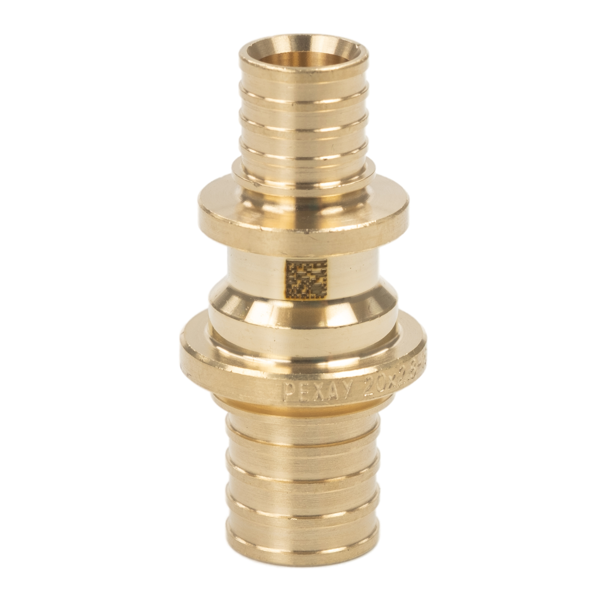 Муфта для PE-X труб аксиальная латунь Дн 20х16 переходная MX Рехау 11080411001 129-9741 Ду 20 мм