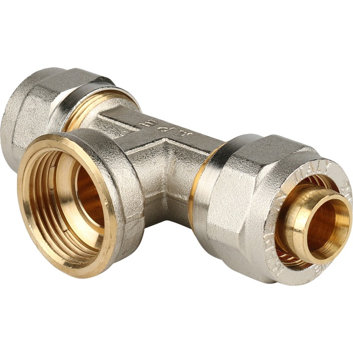 STOUT Тройник-переходник с внутренней резьбой 3/4&quot;х20 для металлопластиковых труб винтовой SPM-0002-102020