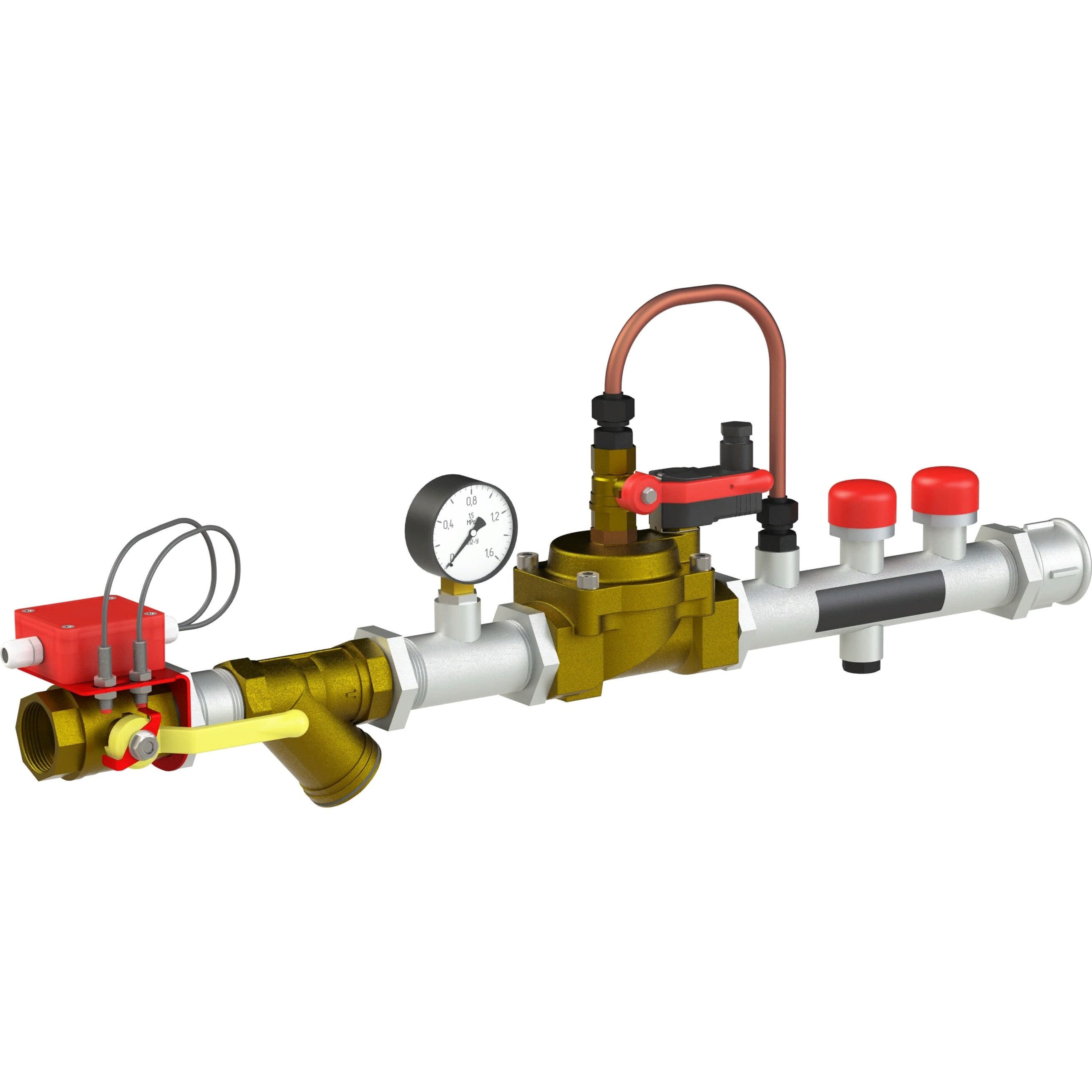 Узел управления дренчерный УУ-Д25/1,2(Э24)-ГМ.О4 Малорасходный с электроприводом Спецавтоматика 00000011071 016-2594