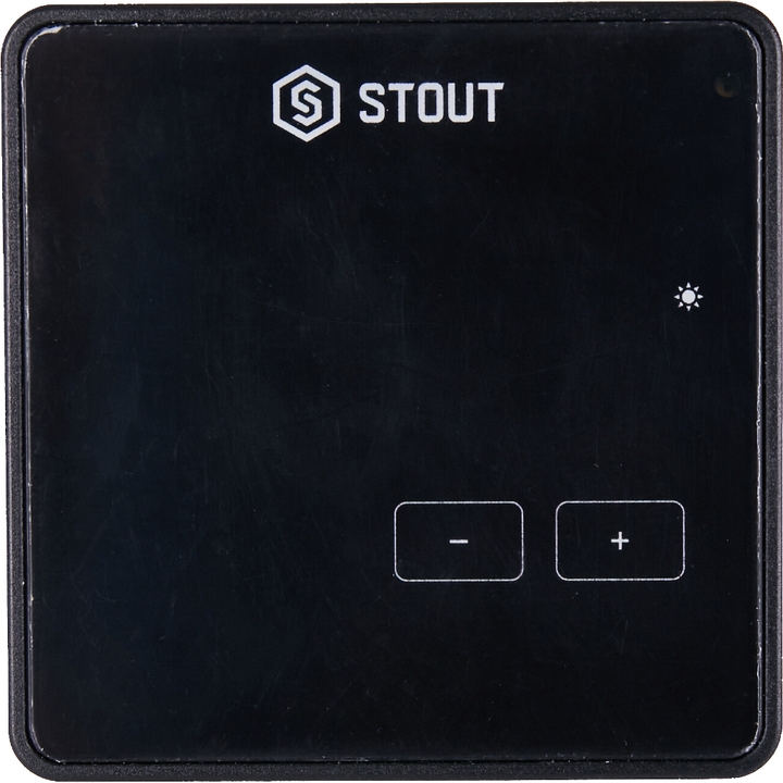 STOUT Проводной комнатный регулятор R-10z, черный STE-0101-008010