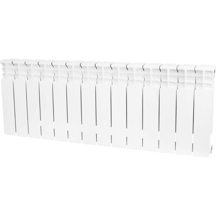 STOUT Space 350 14 секций радиатор биметаллический боковое подключение RAL9016 SHT-0001-003015