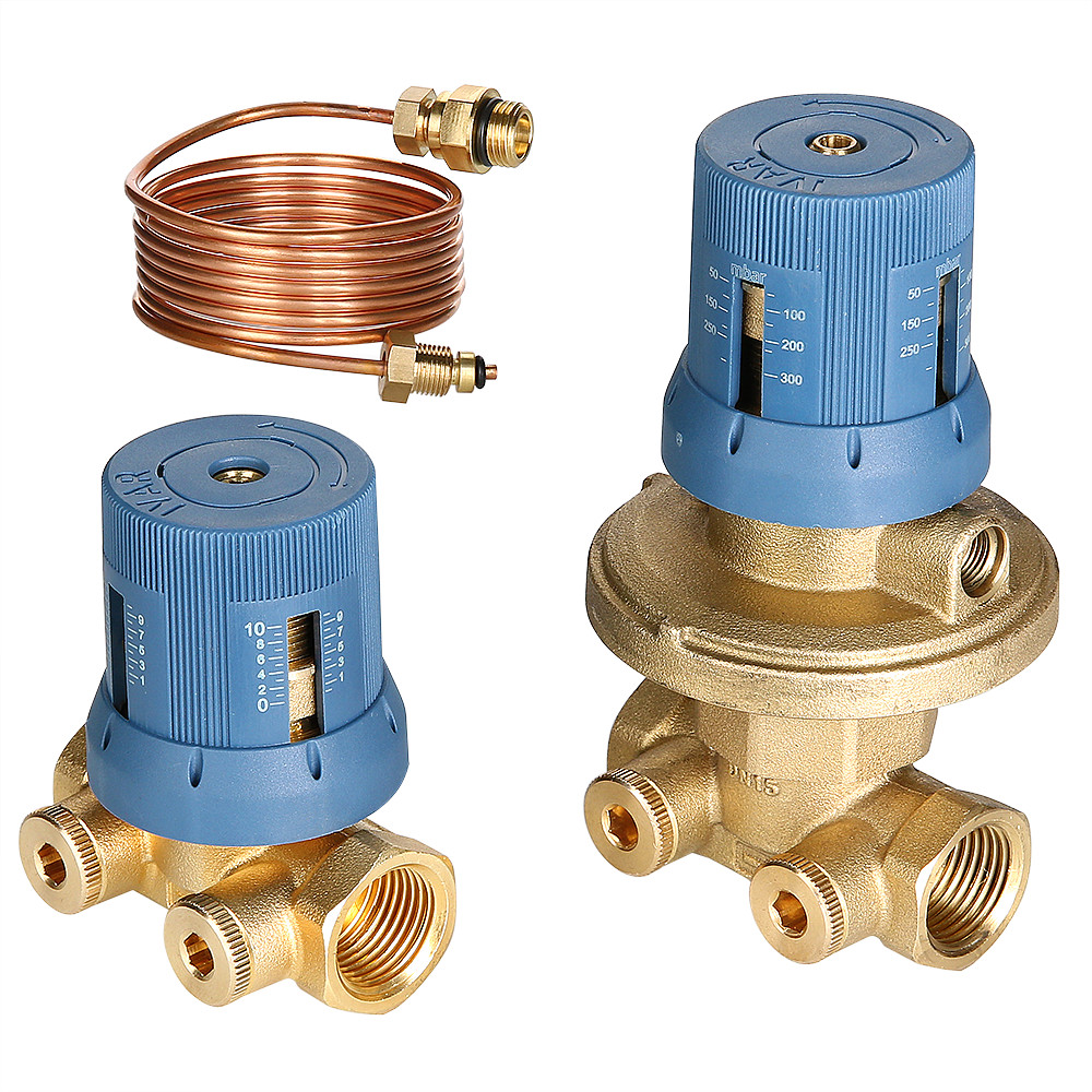 Автоматический регулятор перепада давлений в комплекте с запорно-регулировочным клапаном VALTEC VT.040.G.30006