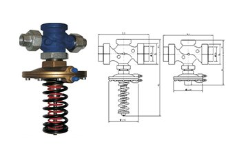 Регулятор дифференциального давления RD122D с резьбовым и привар. присоед. DN 15