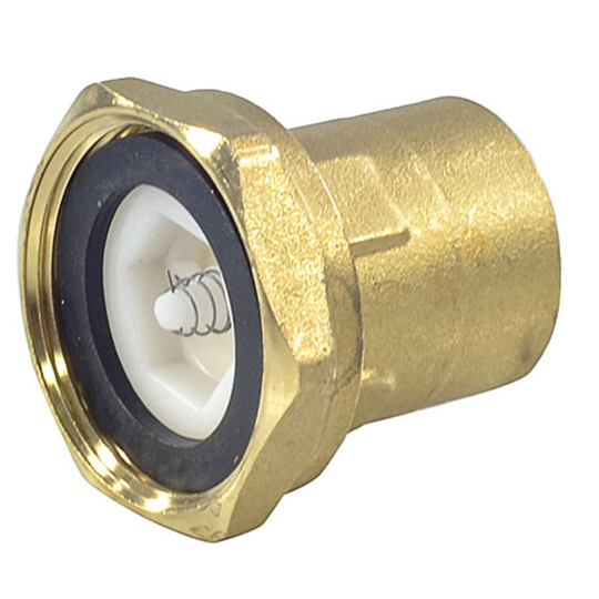 Соединение для подключения насоса латунь 1 1/2"x1" ВР с обратным клапаном R39 Giacomini R39Y001 127-2032 Ду 1 1/2"х1" мм