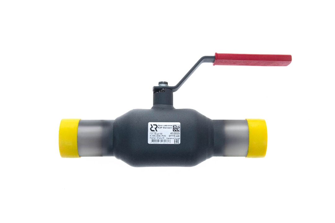 Ридан RJIP Standard 065N9604R — Кран шаровой WW DN40 PN16 (приварной, с рукояткой, стандартный проход) Ду 40 мм
