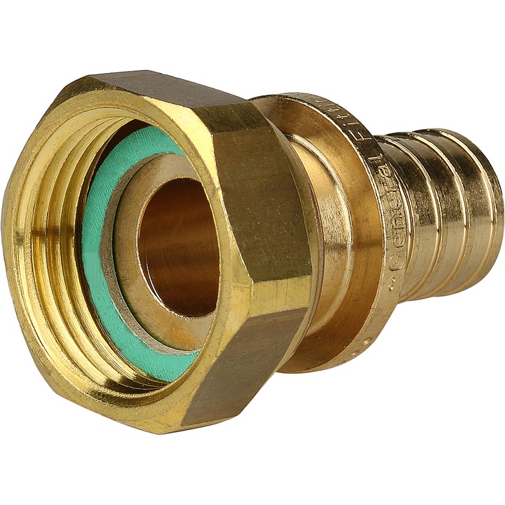 STOUT Переходник с накидной гайкой 20xG 3/4" для труб из сшитого полиэтилена аксиальный SFA-0020-000020