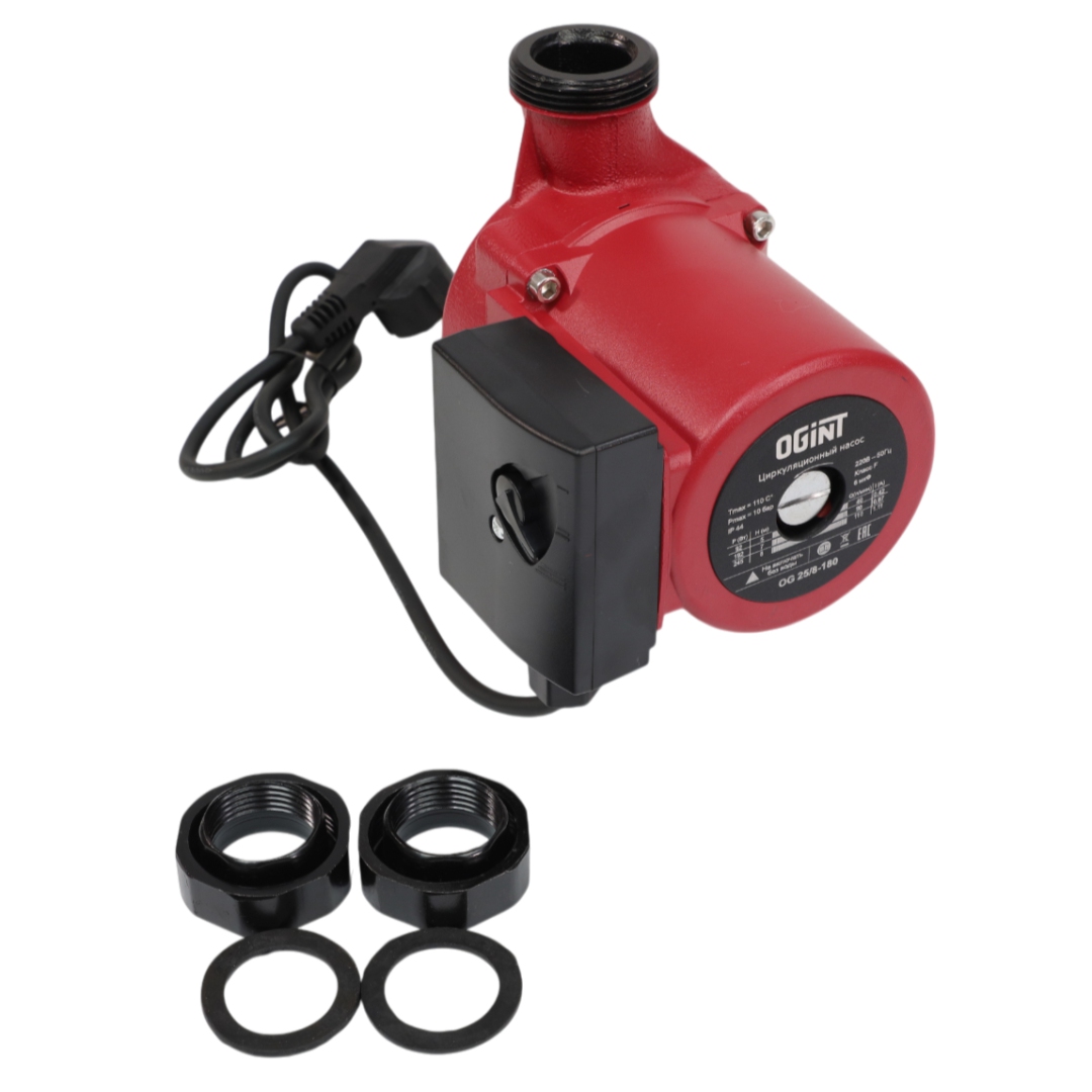 Насос циркуляционный с мокрым ротором OG 25/8-180 PN10 1х220В/50 Гц Ogint 215-1512
