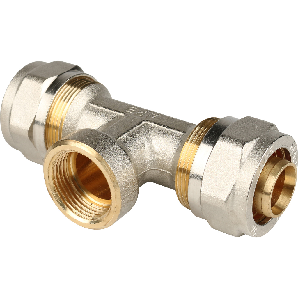 STOUT Тройник-переходник с внутренней резьбой 3/4&quot;х26 для металлопластиковых труб винтовой SFS-0012-003426