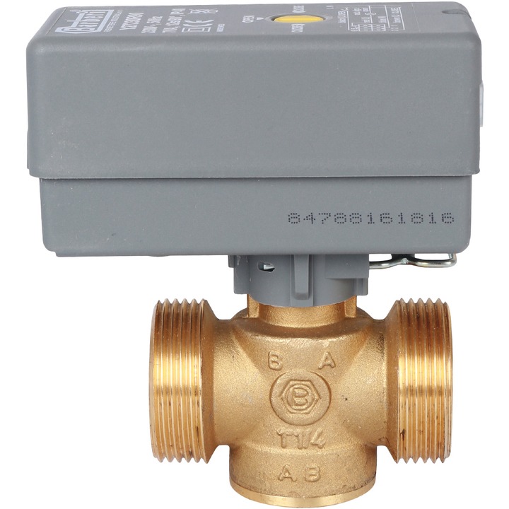 STOUT Компактный 2-Ходовой зональный клапан, сервопривод 230V, с кабелем 1м., НР 1 1/4" SVB-0004-000020 Ду 32 мм