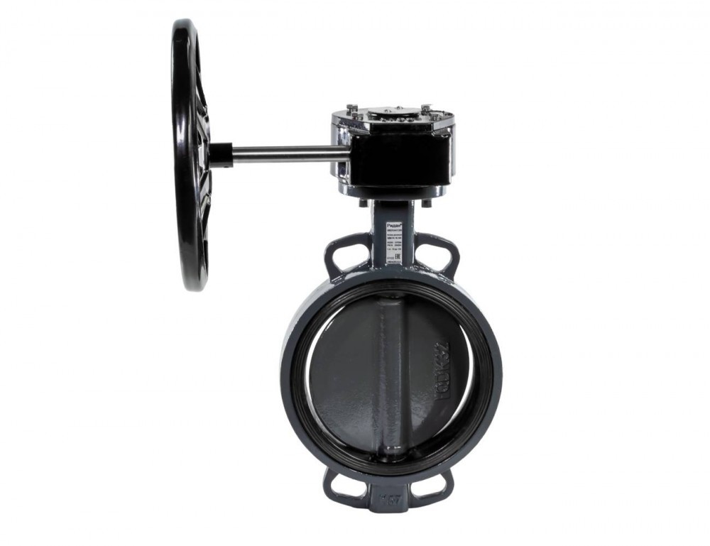 Ридан 082X4907R — Затвор дисковый с центрирующими проушинами ЗДМ PN25 DN50 корпус чугун GGG40; диск чугун GGG40; уплотнение EPDM; механический редуктор Ду 50 мм