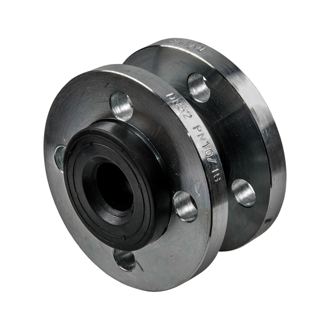 Компенсатор резиновый антивибрационный EPDM DI7240N Ду 150 Ру10/16 фл L=180мм Tecofi DI7240N-0150 сжатие/растяжение 20/12 мм 033-0334