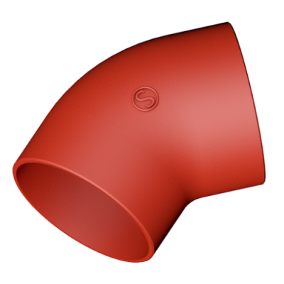 45° Отвод S-SML DN 125 25125 Ду 125 мм