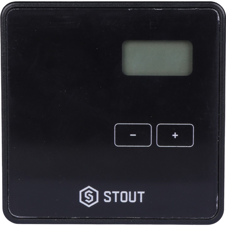 STOUT Проводной комнатный двухпозиционный регулятор ST-294v1, черный STE-0101-008013