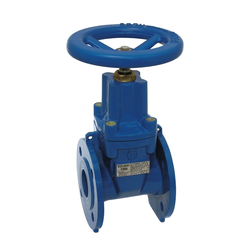 Задвижка чугун VOC4241C аналог МЗВ обрезиненный клин Ду 250 Ру16 до +110 фл Tecofi VOC4241C-00EP0250 Ду 250 мм