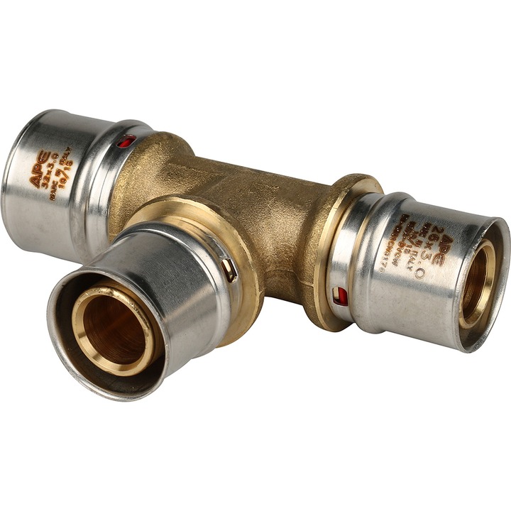 STOUT Тройник переходной 32х26х26 для металлопластиковых труб прессовой SPM-0001-053230