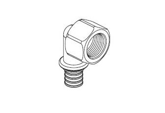 Угольник-переходник RAUTITAN MX с внутренней резьбой