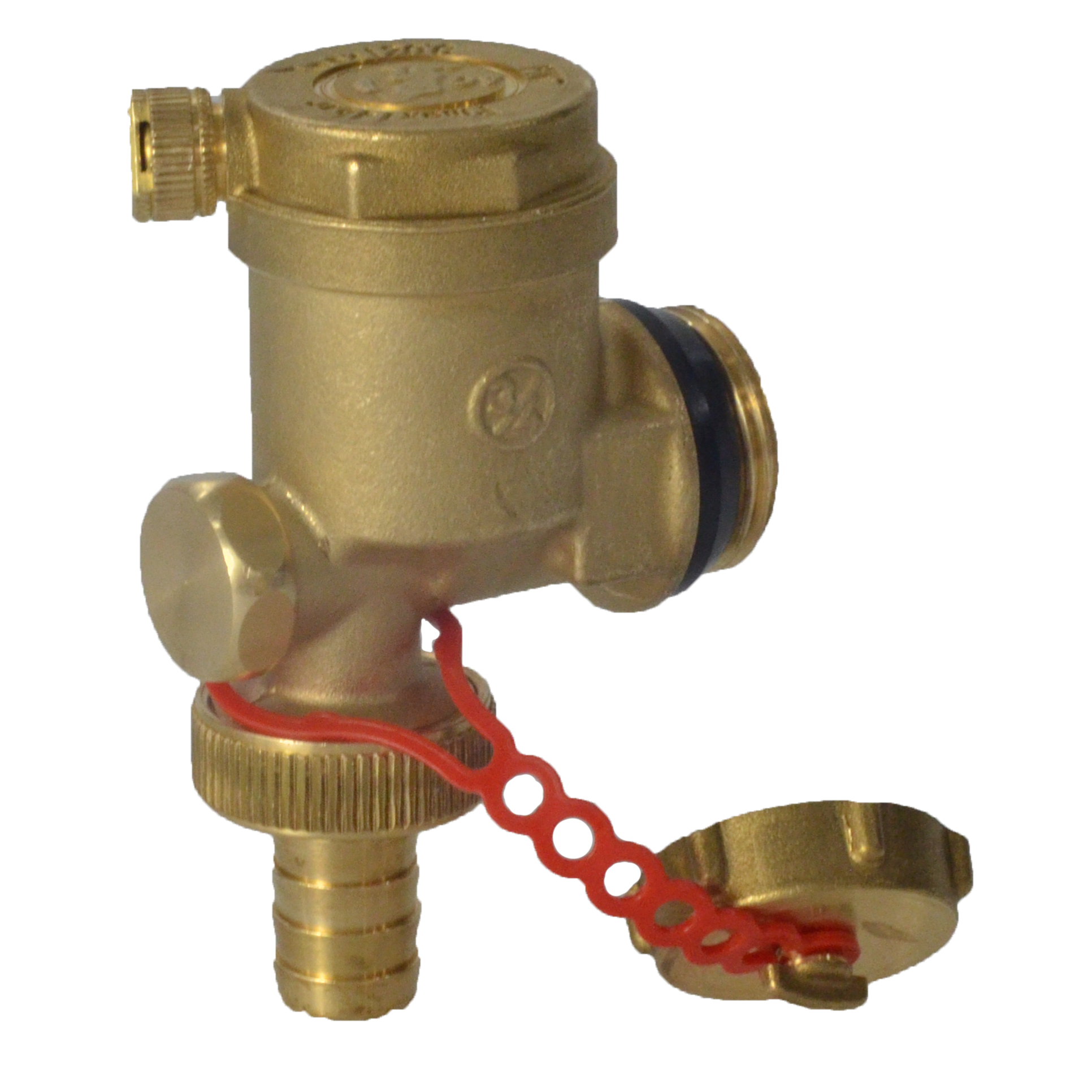 Элемент концевой латунь 3/4" НР в/к воздухоотводчик+кран сливной для коллектора R554I Giacomini R554IY004 040-0177