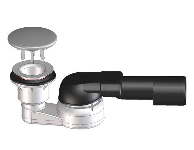 Сифон для душевого поддона HL514/SN-80 Ду DN40/50 x d 80 мм мм