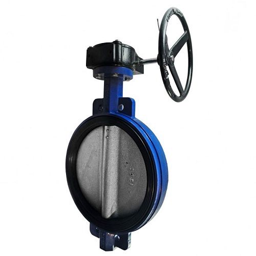 Затвор дисковый поворотный чугун VPE4408-08EP Ду 800 Ру10 межфл с редуктором диск чугун манжета EPDM HT Tecofi VPE4408-08EP800 Ду 800 мм