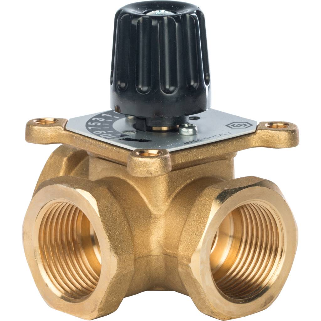 STOUT трехходовой смесительный клапан 1" KVs 8 SVM-0003-012501 Ду 25 мм