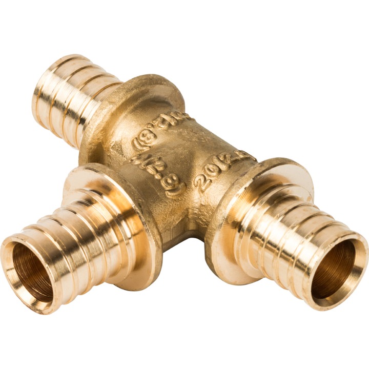 STOUT Тройник равнопроходный 20x20x20 для труб из сшитого полиэтилена аксиальный SFA-0020-000020