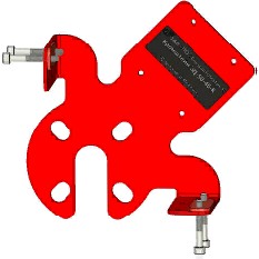 Кронштейн для УКПЗА v4 ЗД-50-46-К для затвора с типом верхнего фланца F05 Спецавтоматика 00000024222 016-2741