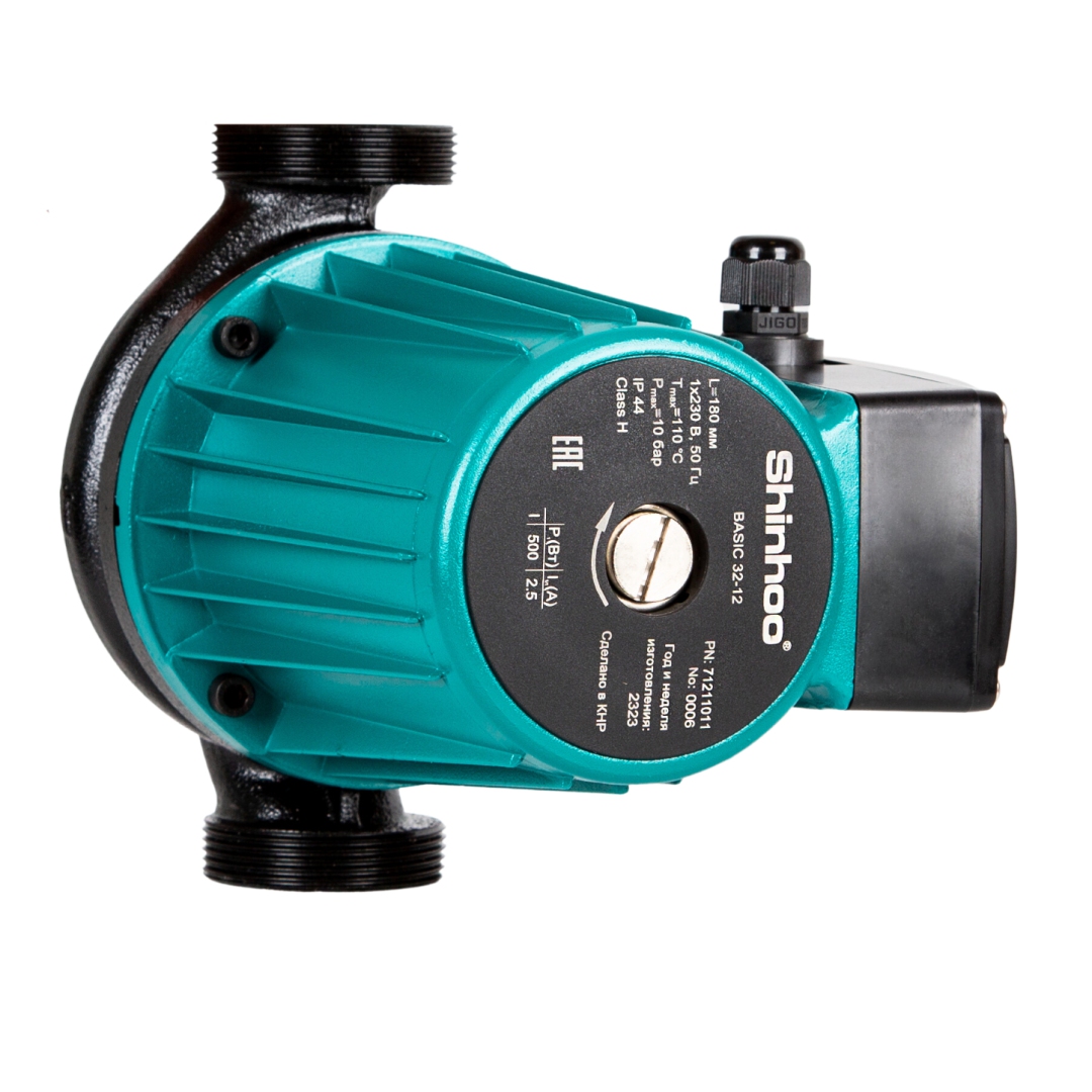 Насос циркуляционный с мокрым ротором BASIC 25-12 PN10 Shinhoo 71223001 215-4805