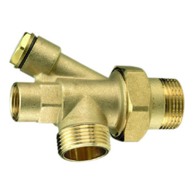 Соединитель 4-выводной латунь 1/2"x1"x1" с накидной гайкой R557B Giacomini R557BY005 128-3331