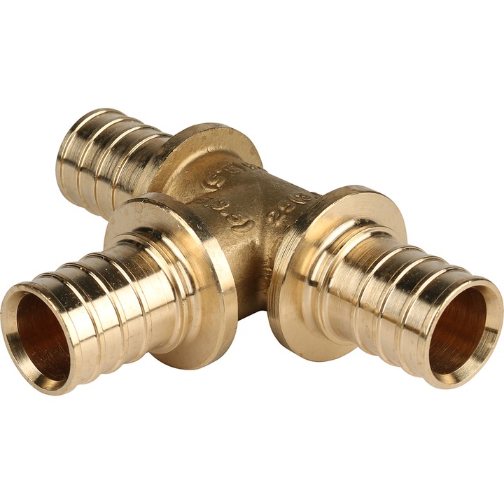 STOUT Тройник равнопроходный 25x25x25 для труб из сшитого полиэтилена аксиальный SFA-0001-001634