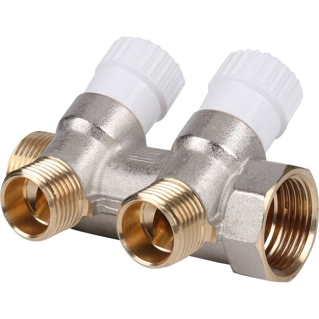 STOUT Коллектор распределительный 3/4", 2 отвода 1/2" SMB 6851 341202