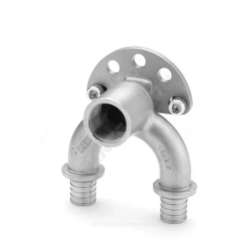 Водорозетка проходная для PE-X нерж Дн 16х1/2" ВР RAUTITAN SX Rehau 11389321001 Ду 16 мм