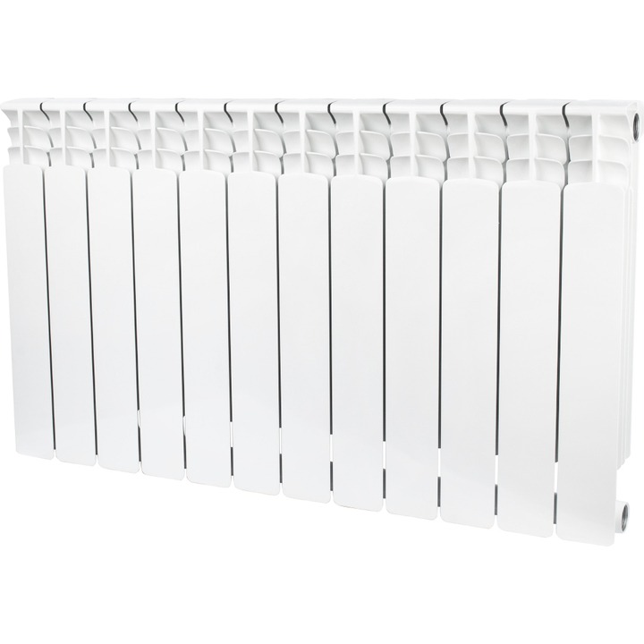 STOUT Space 500 12 секций радиатор биметаллический боковое подключение RAL9016 SHT-0001-003015